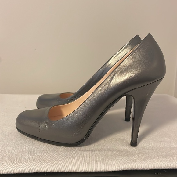 Prada stiletto pumps silver metallic size 38 (7.5-8) - Picture 13 of 13
